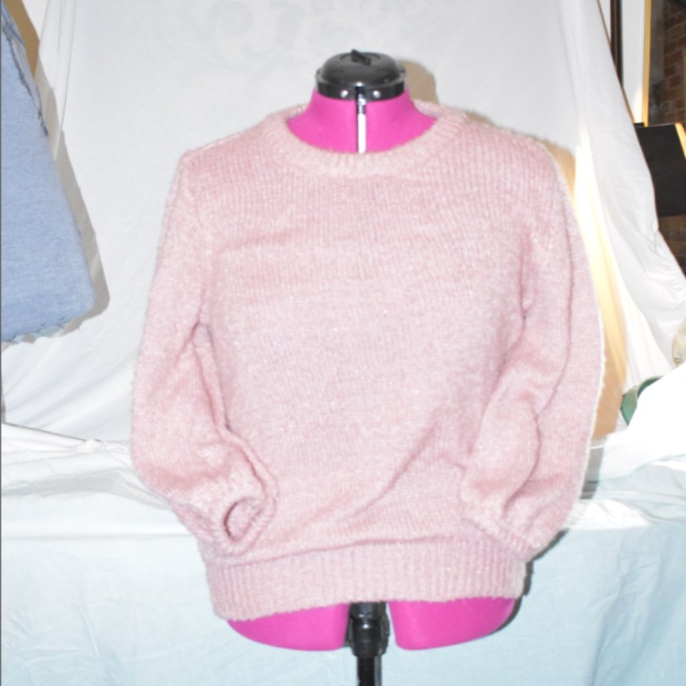 Extra Fuzzy Super Warm Oversized Pink Jumper Acne